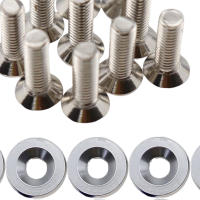 Juego De 20 Piezas Tornillos Y Anillas De Acero Inoxidable Para Coche Modificado Hexágonos Fuertes Tornillos De Aluminio Para Parachoques - details 4