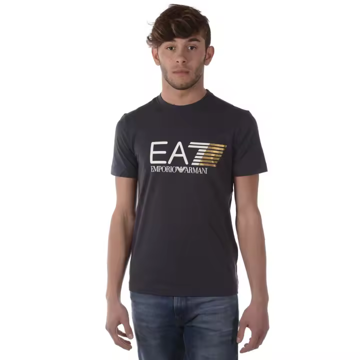Emporio Armani EA7 Camiseta Algodón Hombre Gris Dark 3 ZPT81PJ02Z 1994 - 1