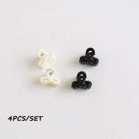 Juego De 4 Clips De Pelo Mini Jelly Coloridos Para Niñas Accesorios De Moda Para El Cabello Clips Laterales Decorativos De Gelatina Transparente - details 2