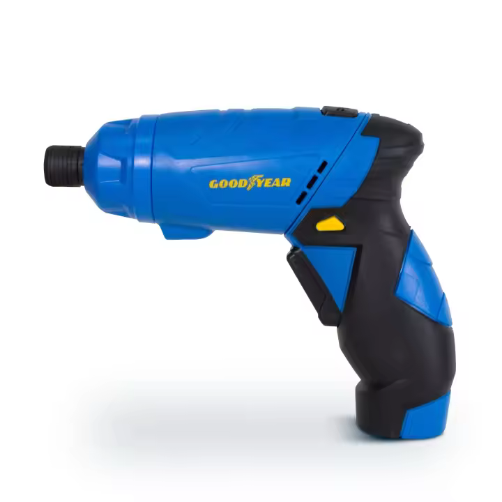 Atornillador Eléctrico Recargable GOODYEAR, 3.6V,  210RPM, 9 Posiciones, Mango Articulable, 400grs, Luz LED - 1