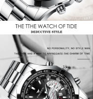Reloj De Lujo Para Hombre FNGEEN Con Correa De Acero Inoxidable Resistente Al Agua Calendario Quartzo Reloj Hombre S001 - details 1