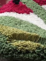 Alfombra de fieltro suave y cómoda con diseño de cerezas - 50x62cm (19,7x24,4 pulgadas) - Lavable a máquina, antideslizante, impermeable y duradera - Perfecta para el hogar, la cocina, el baño o la entrada - details 6