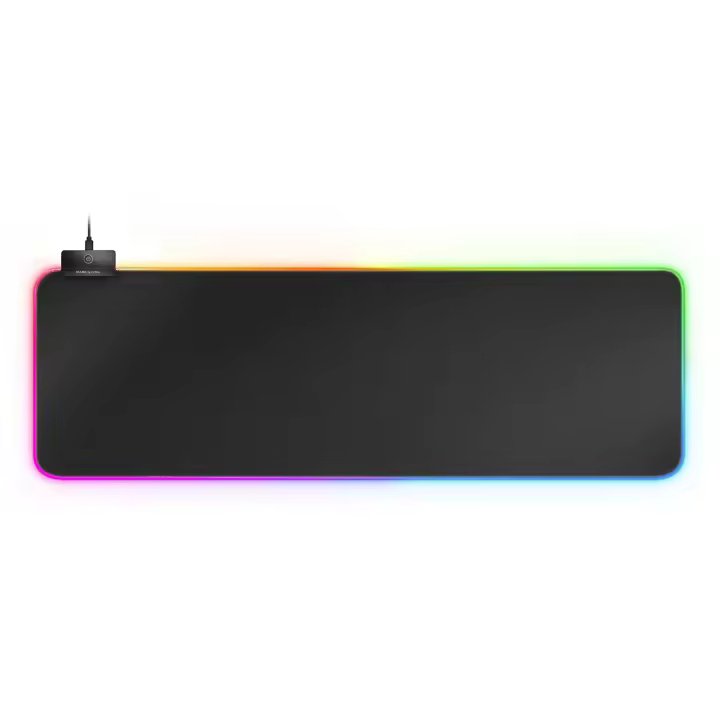 Mars Gaming MMPRGB2, Alfombrilla Gaming XXL, Iluminación RGB 12 modos, 2 USB 2.0, 800x300x4mm, Alfombrilla PC Negro o Plata - 1