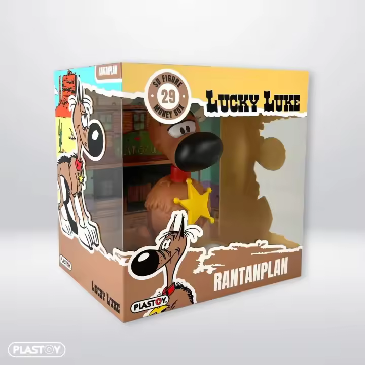 Hucha Rantanplan 15 cm Lucky Luke Plastoy Oficial - 1