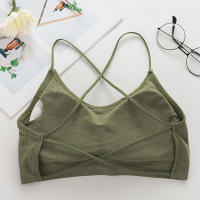 Top Deportivo Para Mujer Con Tirantes Cruzados Push up Yoga Gimnasio Crop Top Fitness Transpirable Beauty Back Brassiere - details 17