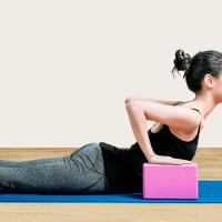 Bloques De Yoga De Alta Densidad En Foam EVA Firmes Bloque De Gimnasia Para Alivio Del Dolor Muscular Y Estrés Color Rosa - details 0