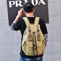 Mochila DIDABEAR De Lona Para Hombres Gran Capacidad Mochila Casual Para Escuela Viaje Con Manijas Suaves Y Cierre De Cadena - details 7