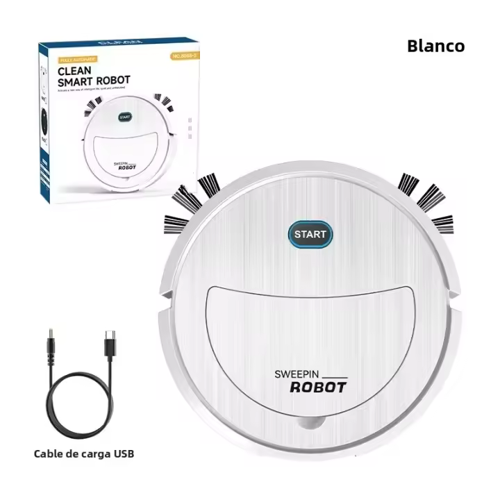 Nuevas Máquinas Limpiadoras Inteligentes 2024 Con USB 3 En 1 Limpieza Y Fregado Robot Para Cocina Mopa Eléctrica Y Aspiradora Tipo De Poder 5V - 1
