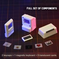 2PC Nostalógicos Mini Macintosh Keycap Estilo Retro MAC Hat FC Para Teclado Mecánico ABS PC Creativo Cara Cambiable - details 1