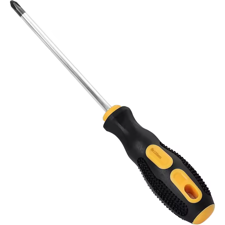 Destornillador Phillips PH2 de 0,24" × 4,92", destornillador con agarre antideslizante de 2,6 × 125 mm, punta magnética, destornillador de cabeza en cruz - 1