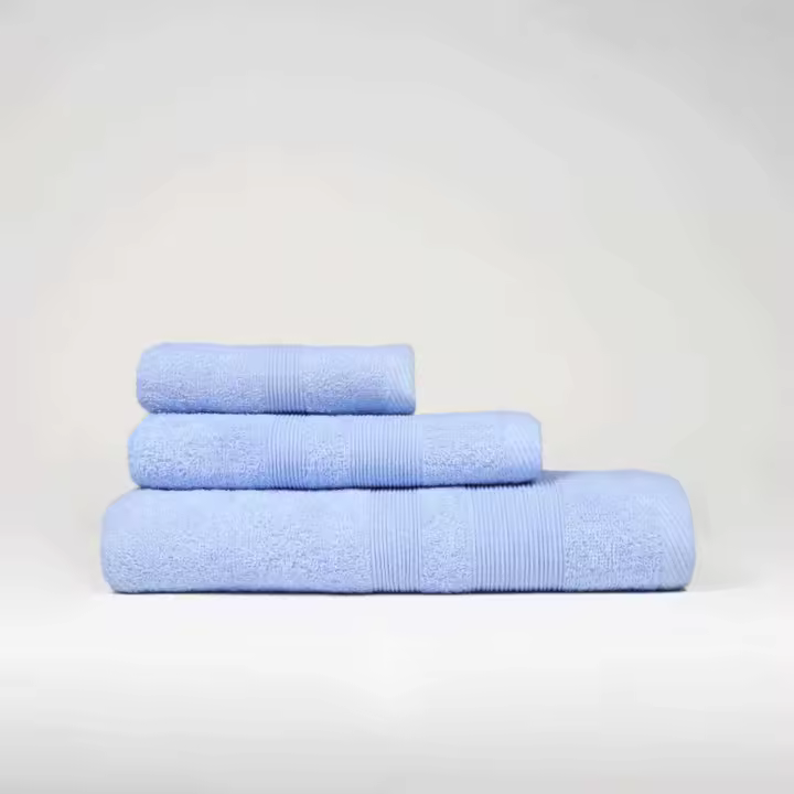 Juego de 3 Toallas Economic Azul LlarTextil -  A Eligir el Tamaño de la Toalla Grande. - 1