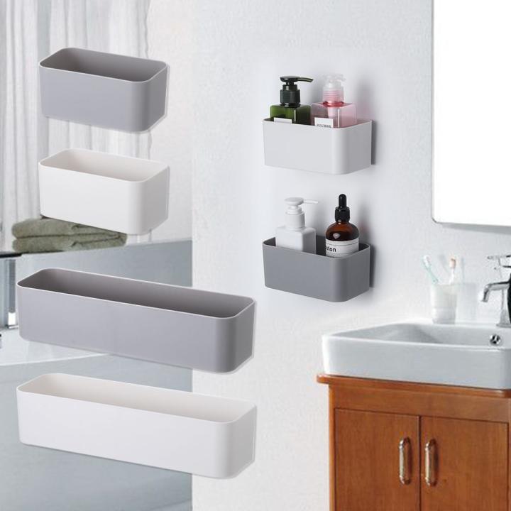 Organizador De Pared Para Aire Acondicionado Estuche De Almacenamiento Con Soporte Para Control Remoto Y Maquillaje Material ABS Blanco/Gris Eco-amigable