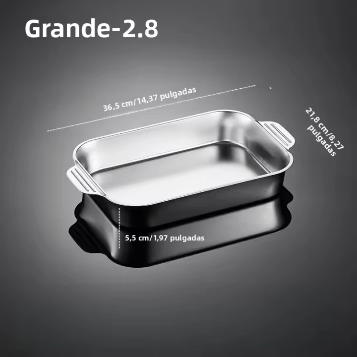 Horno multifuncional de arce inoxidable para cocina Placa de barbacoa de grado antiadherente comida con plano de hornear inferior - 1