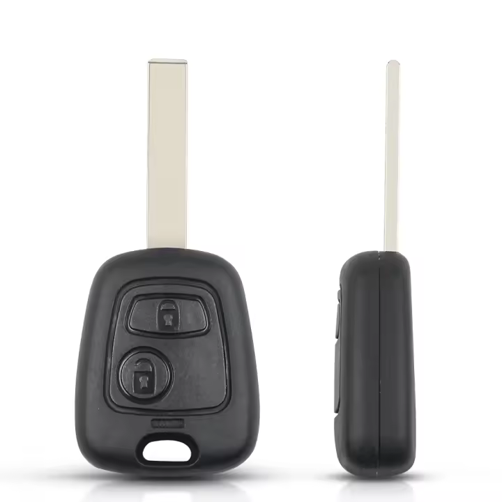 Carcasa De Llave Remota KEYYOU Para Toyota AYGO Citroen C1 C2 C3 Peugeot 307 107 207 407 Con 2 Botones Tipo Hoja HU83/VA2 - 1