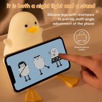 Lámpara Nocturna De Silicona En Forma De Pato LED Recargable Por USB Para Decoración De Habitación De Niños Con Interruptor Táctil Regalo De Cumpleaños - details 3
