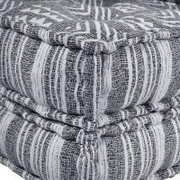 Pouffe Modular vidaXL Gris 70x70x36 Tela - details 5