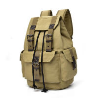 Mochila DIDABEAR De Lona Para Hombres Gran Capacidad Mochila Casual Para Escuela Viaje Con Manijas Suaves Y Cierre De Cadena - details 15