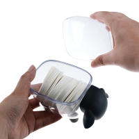 Caja De Almacenamiento Para Bastoncillos De Cotonete De Oveja Creativa Miniatura De Plástico Caja De Maquillaje Para El Hogar Resistente Al Polvo Para La Mesita De Trabajo - details 2