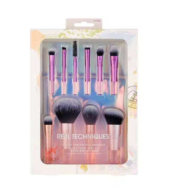 Set De Brochas De Maquillaje Ecológicas Herramienta De Pincel Para Blush Material De Cabello De Zorro Y Mano De Búfalo - 1