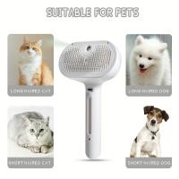 Nueva Cepillo De Aseo Para Mascotas Recargable Por USB Comb De Pelaje Para Perros Y Gatos Eliminación De Nudos Y Pelo Herramientas De Peluquería De Acero Inoxidable - details 3