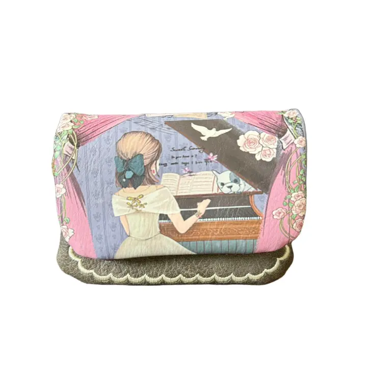 Sweet & Candy Bags Sweet & Candy Monedero Mujer Solapa Muñeca Dibujo Cremallera - 1