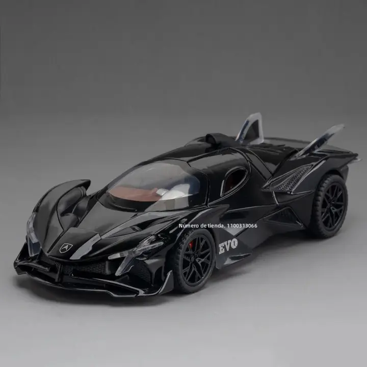 Coche De Juguetes De Metal Die Cast Apollo EVO 1/32 Con Luz Y Música Vehículo Deportivo Para Niños Con Puertas Abiertas Regalo De Cumpleaños - 1