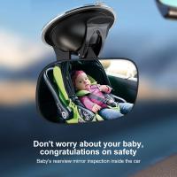 Espejo Retrovisor De Coche 2Pcs Vistas Amplias Para Asientos De Bebé Y Parabrisas Reflejo Claro Rotación De 360 Grados Ajustable Seguridad - details 4