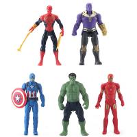 Juego De 5 Figuras De Acción De Superhéroes Para Niños Spiderman Hulk Ironman Set De Juguetes De Avengers Decorativos Dolls Regalos Para Niños - details 3
