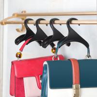 Ganchos para bolsos - Ganchos para carteras - Ganchos para bolsos de armario de mujer - 4 ganchos de plástico para bolsos - Negros - details 4