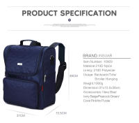 Bolso De Diaper Multifuncional Para Bebé Insular Elegante Bolsa De Camarón Para Mamá Viaje Cambio Con Carrito De Manos Para Mujer Tamaño Medio - details 35