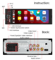 Estéreo De Coche Universal OD8 6.86'' Con Wireless Carplay Android Auto FM Receiver Cámara Aux BT Radio Video Sistema Inteligente Para Coche - details 9