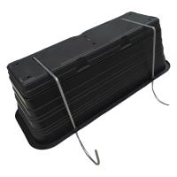 LILI HOME Jardinera de Balcón con Soportes - Fabricada en España - Tamaños Disponibles: 34cm/43cm/58cm - Color Negro/Marrón/Blanco. ideal para cualquier espacio exterior. Esta jardinera, fabricada en España con materiales de alta calidad, incluye todo lo - details 2