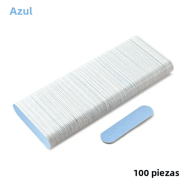 100 Pcs Archos De Uñas De Madera Doble Lado Mini Archos De Uñas Desechables Colores Sandpaper De Papel De Hierro Herramientas De Pulido Y Polvo Para Manicura - 1