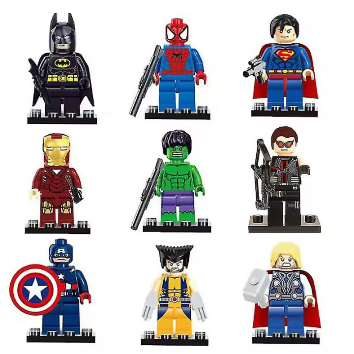8 Pcs Marvel Avengers Super Hero Comic Building Block Figures Dc Minifigure Toy Gift - 1
