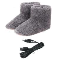 Botas De Nieve Calientes Invierno Con Calentador USB Zapatos Eléctricos Plush Para Hombres Y Mujeres Botas Calefactadas Lavables Para Los Pies - details 13