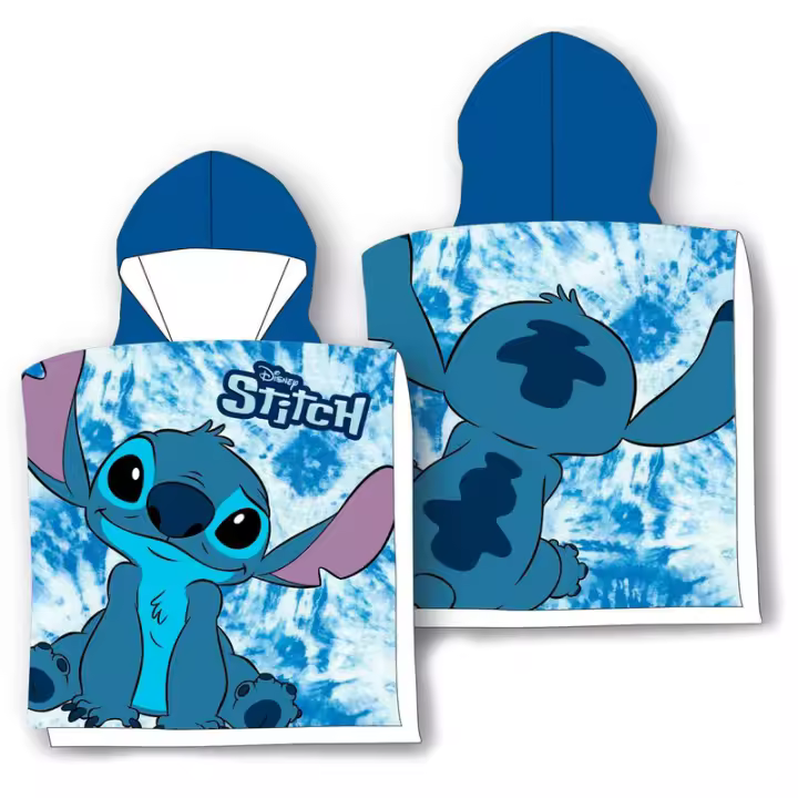 Toalha poncho de microfibra Disney Stitch - 1