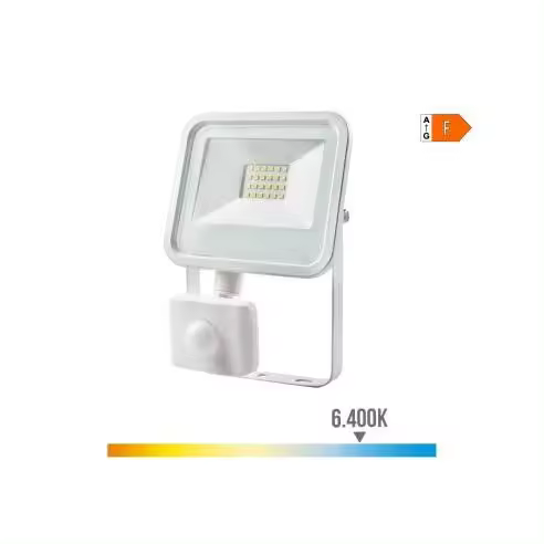 EDM Foco Proyector LED 20W 1400lm Luz Fría con Sensor Presencia - 70391 Foco led Iluminación Exterior Proyectores Led - 1
