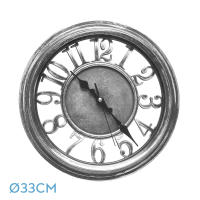 Reloj De Pared fabrilamp modelo  Limbo Negro / Plata 33d Movimiento continuo - details 3