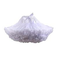 Falda De Tule Pleatada Tridimensional Para Mujer En Blanco Y Negro Falda Puffy Para Fiesta Cosplay Innerwear De SPANDEX - details 3