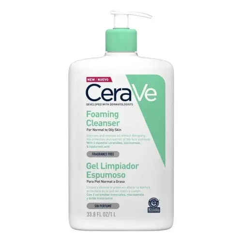Cerave Gel Limpiador Espumoso 1 Litro - 1