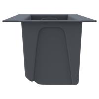 vidaXL Jardineras para europalés (12 uidades) PP gris 36x13,5x9,5 cm - details 5