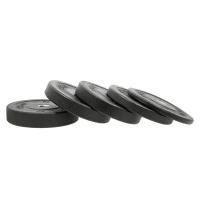 SET DE DISCOS BUMPER ALTA RESISTENCIA HMS PRO EN NEGRO, 100, 200 KG - details 1