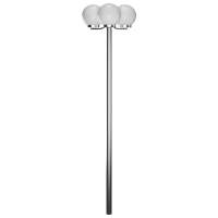 vidaXL Lámpara de Poste Jardín de Bola Acero Inoxidable Bolardo Luz Exterior Cantidad de bombillas 1 lámpara, 2 lámparas, 3 lámparas - details 2