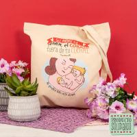 YOSIQUESE Bolsa de tela solidaria | Modelo: 'Ser Madre' | Productos y regalos solidarios hechos por personas con discapacidad - details 0