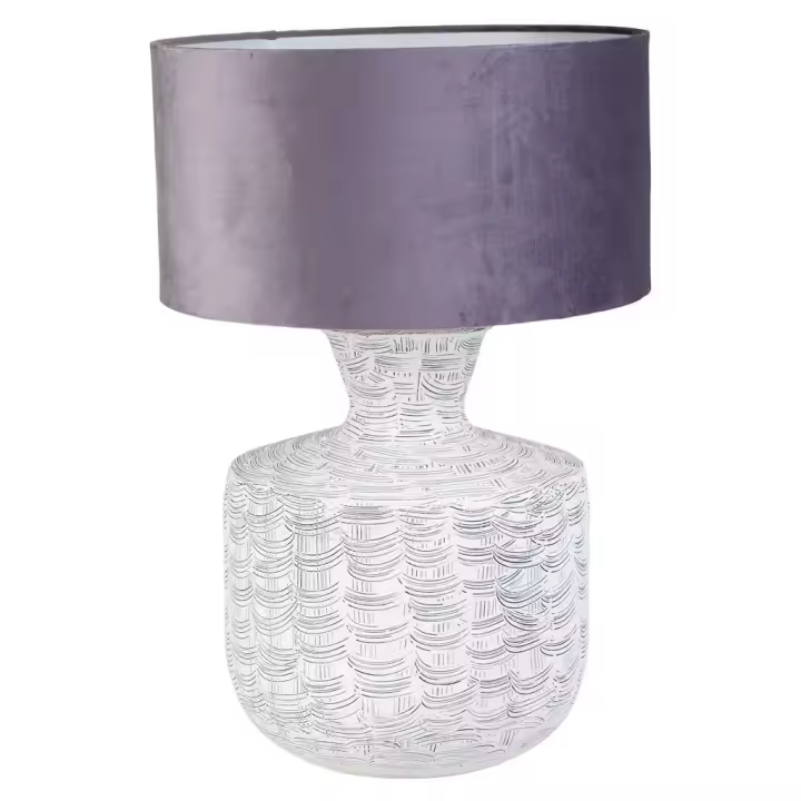 WANDERLUST DECO Lámpara de Mesa Artesanal de Metal con Iluminación Cálida 35x35x69h Cm - 1