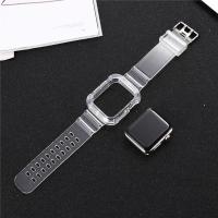 Carcasa Transparente + Correa Para Apple Watch Series 9 8 7 6 SE 5 Compatible Con Iwatch 3 Correa De Plástico 38mm 40mm 42mm 44mm 45mm 49mm - details 24