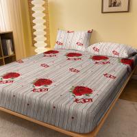 Sábana Moderna Y Sencilla Con Patrón De Corazones Y Flores En Vidrio Soplado Para Dormitorio Cobertor De Cama Con Estampado (Sin Fundas Para Almohadas) Material 100% Poliéster - details 1