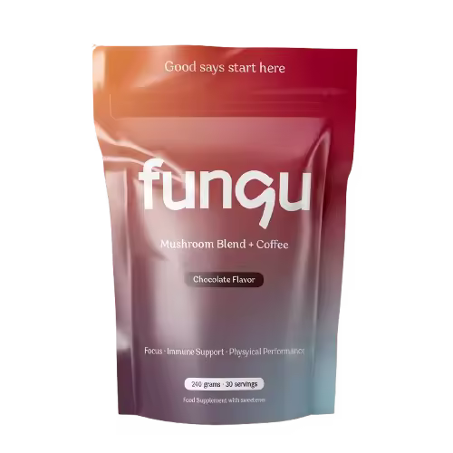 Mushucoffee Bebida de cacao con hongos nutricionales: Adaptógeno y Nootrópico, Bienestar General, Energía, Concentración - Ashwagandha - Chaga - Rieshi - Cordyceps - 1