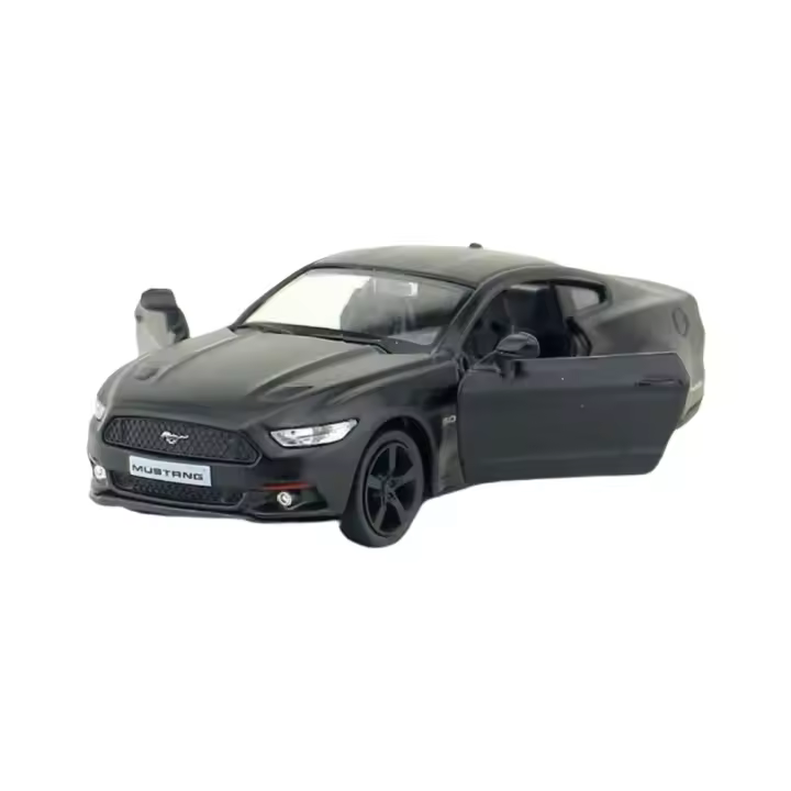 Modelo De Coche De Aleación Yufeng 5 Pulgadas 2015 Ford Mustang Juguete De Metal Mate Negro Colección De Automóviles a Escala Sin Batería - 1