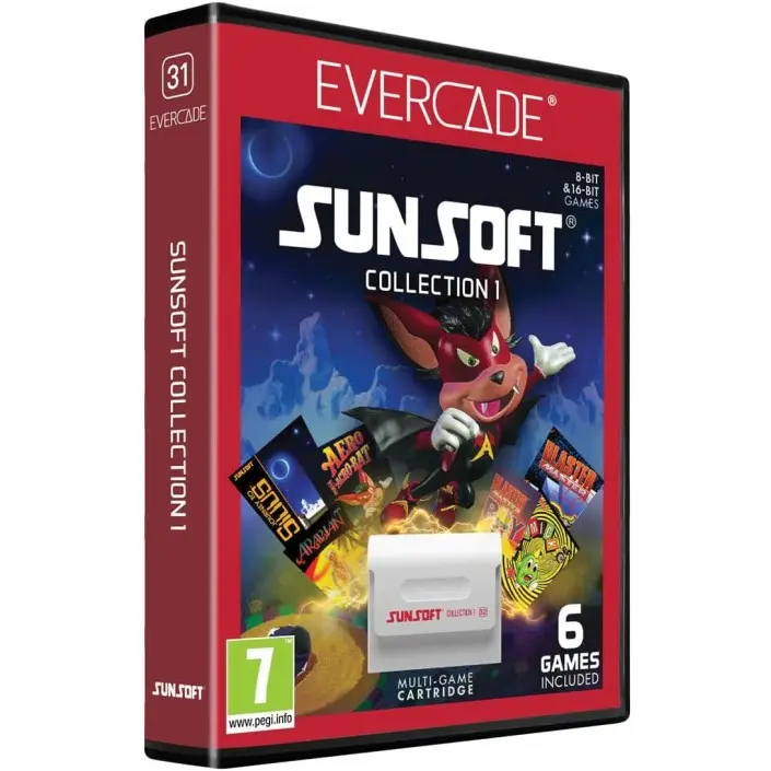 Cartucho con Juegos Sunsoft Collection 1 para Videoconsola Evercade - 1